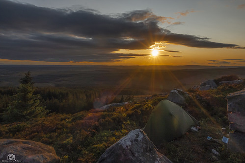 alpkitsoloist wildcamping bewcastlefells roundcrag flattforest northernfells cumbria sunset canong7x ©davidliddle ©camraman summer