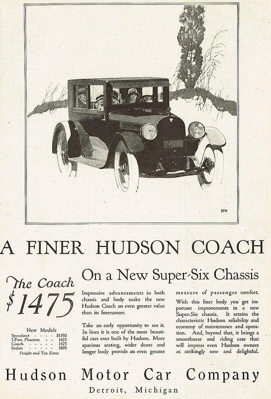 1924 Hudson Super Six Coach