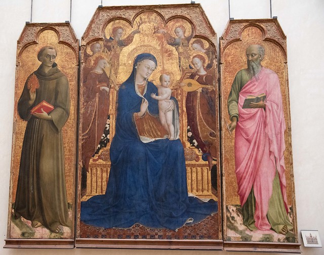 Madonna and Child, St. Anthony of Padua and St. John the Evangelist, C. 1444. The Louvre