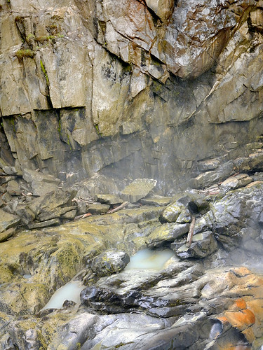 Pools on the far side of Nairn Falls on the Duffey Lake Road (Hwy 99), BC, Canada