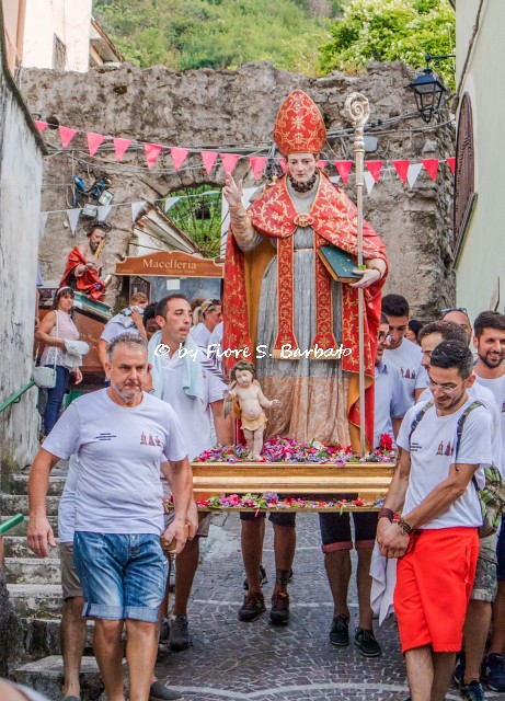 Corbara (SA), 2019,  Processione delle statue dei Santi Patroni.