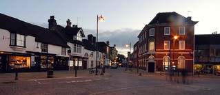 A typical evening in Horsham - quiet