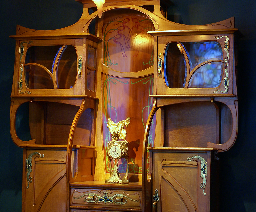 jugendstil-schrank / art nouveau cupboard | das museum wiesb… | flickr
