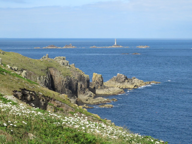 Lands End and the Longships lighthouse  Cornwall