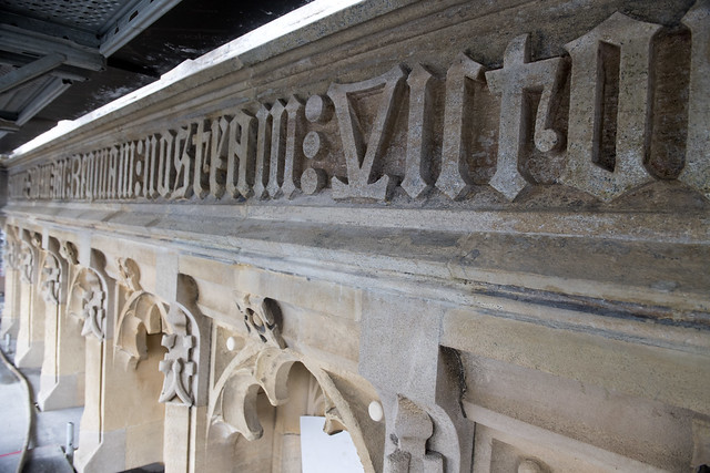 Latin lettering under dial - Big Ben and the Elizabeth Tower