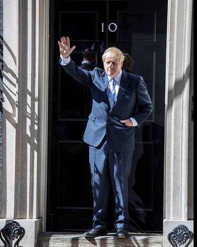 Prime Minister Boris Johnson arrives at Downing Street