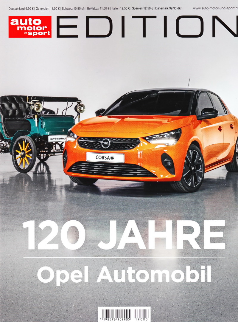 Image of auto motor und sport Edition - 120 Jahre Opel Automobil - cover