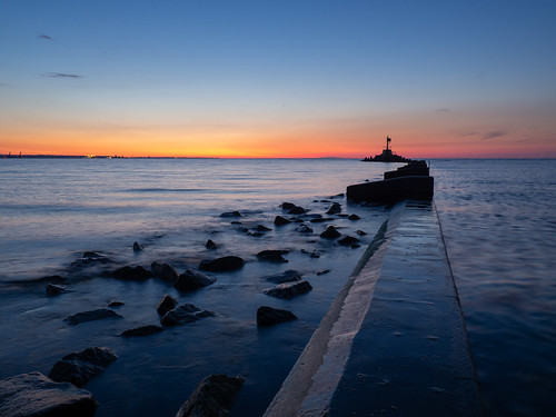 gdansk beach sea sunset poland polska breakwater stogi górkizachodnie