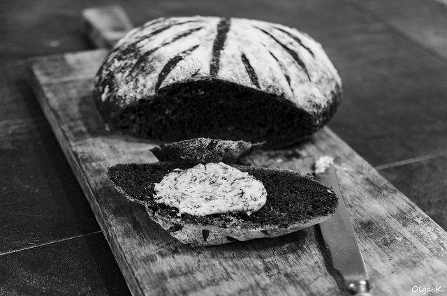 homebaked black&white bread