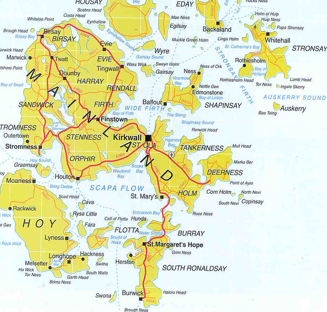 005-a Map Okney Mainland