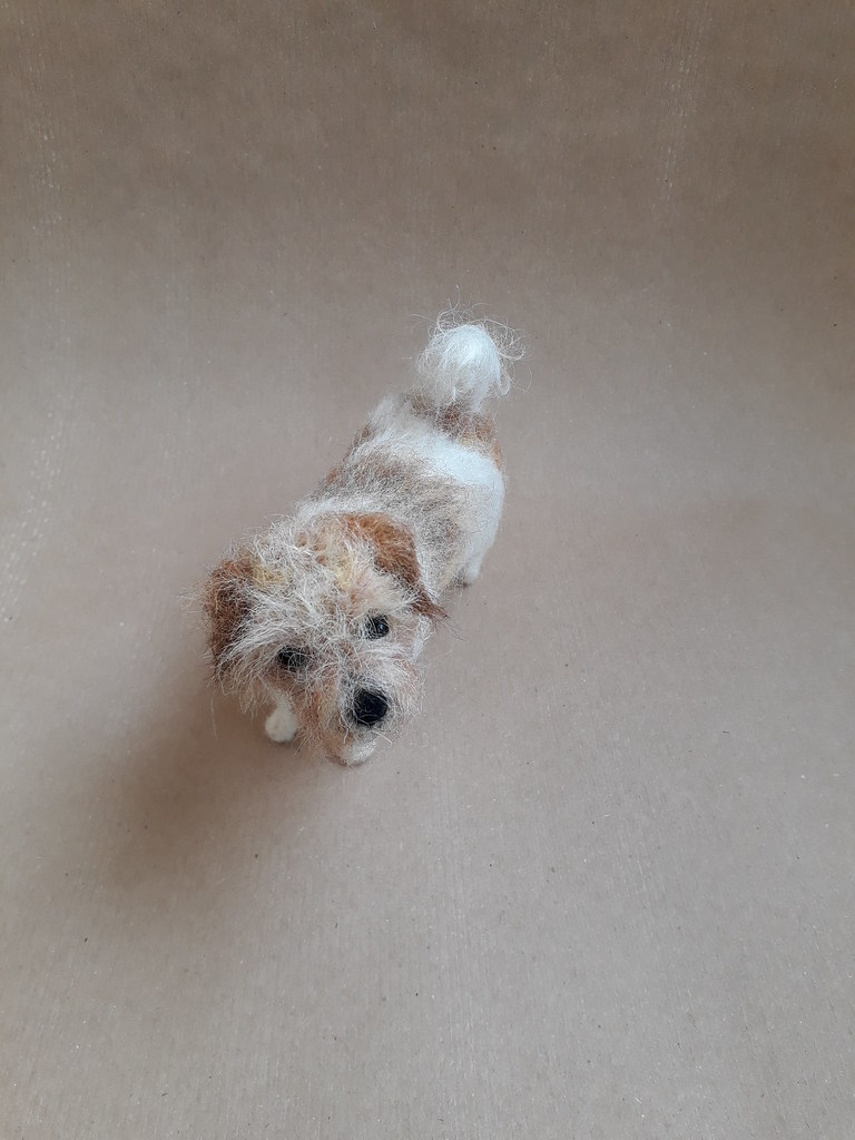 Needle felted terrier