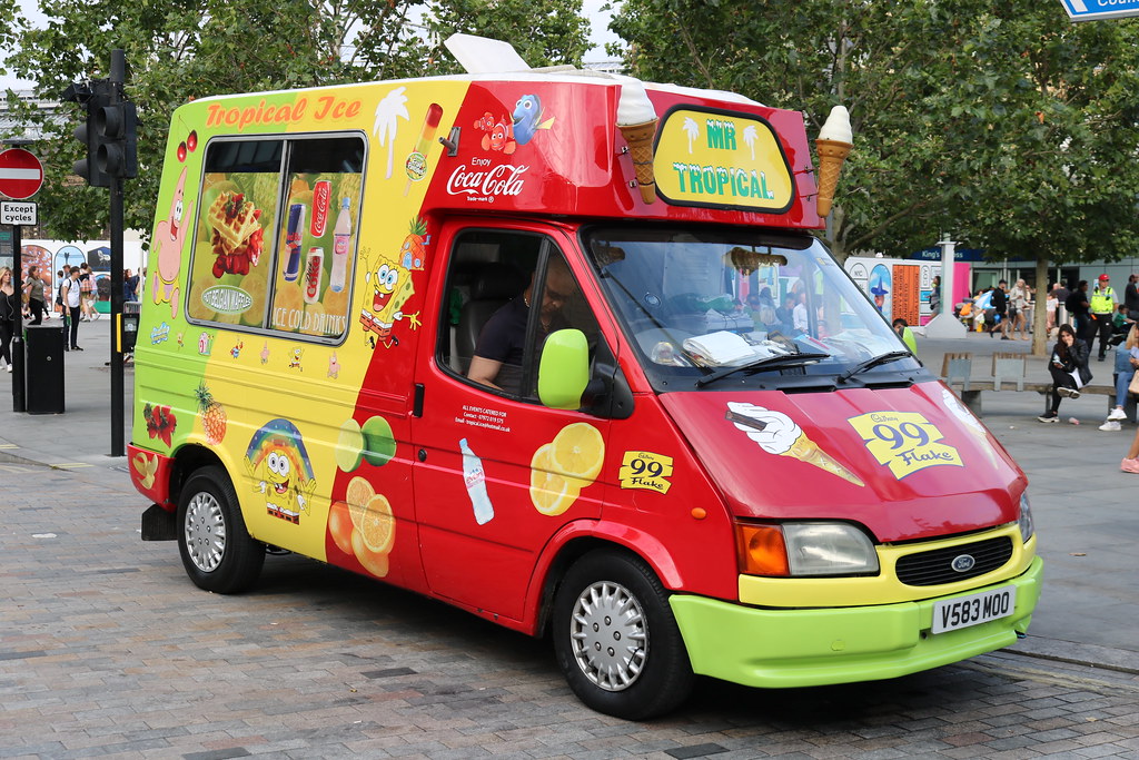 Ice Cream Van: V583MOO Ford Transit 