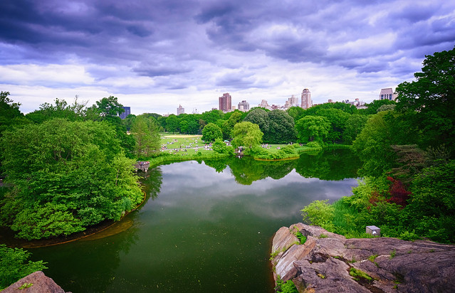 Clouds over Central Park in New York