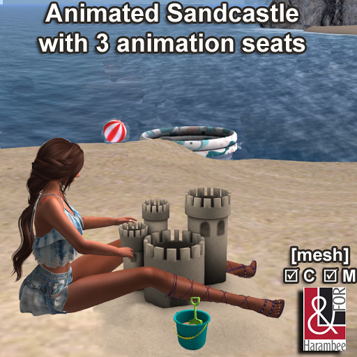 Animated Sandcastle (3 animations)