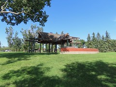 A walk through Camrose -  Nice picnic shelter