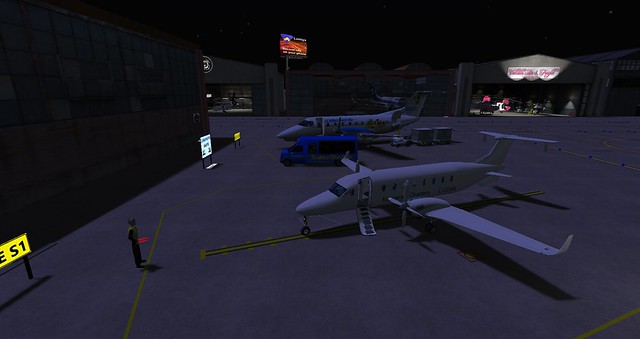 My Beechcraft 1900 with Scarborough Air D-120 at Second Life International Airport