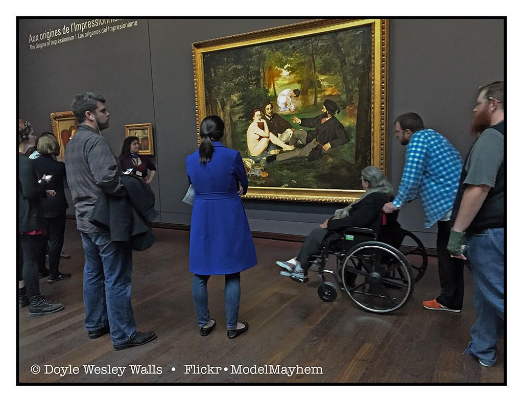 Manet's Masterpiece and a Woman before that Great Work