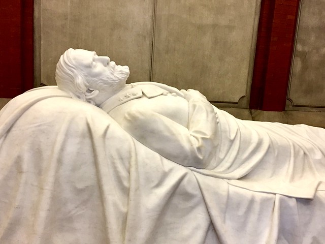 Recumbent Statue by Edward Valentine, Lee Chapel, Lexington, VA, 2019