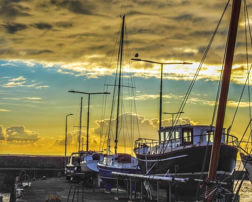 500px boats dusk fife flickr harbour stmonans youpic