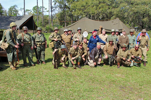 park military group event uniforms reenactors unitedstates florida bushnell