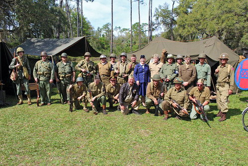 park group event reenactors unitedstates florida military uniforms bushnell
