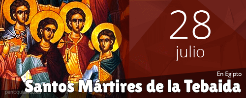 Santos Mártires de la Tebaida