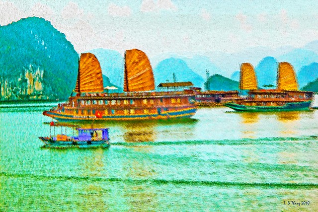 Ha Long Bay Ships, Viet Nam 2010