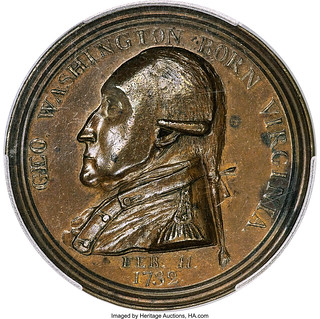 1790 Washington Manly Medal obverse