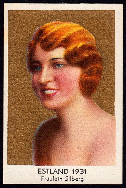German Cigarette Card - Miss Estonia 1931