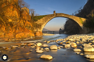 Lanzo Torinese Devil's Bridge, Turin, Italy