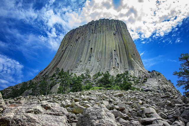 Looking Up Devil's Tower