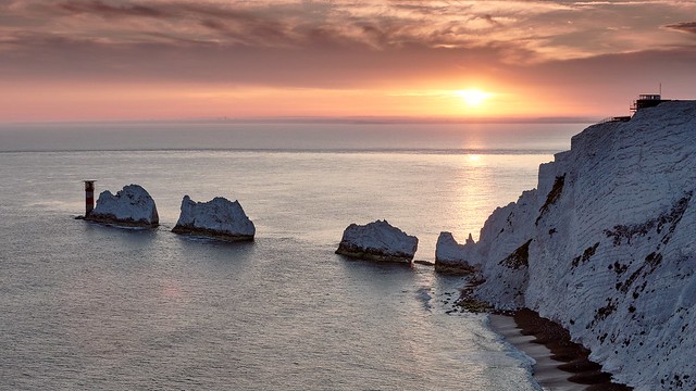 Sunset at The Needles