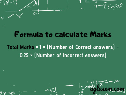 Formula to calculate Marks-min