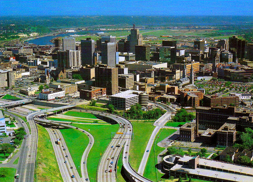 aerial photo map of St Paul, Minnesota, Aerial Archives