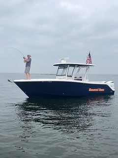 Photo of angler fishing from boat