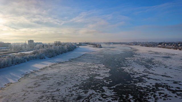 река Волга, город Дубна