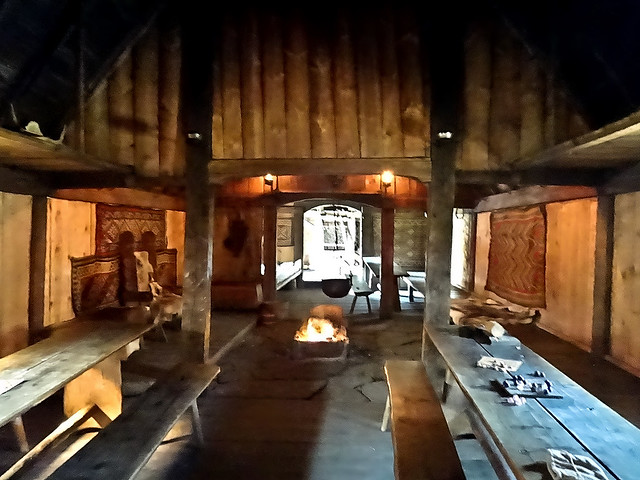 photo - Longhouse Interior, Viking Farm, Avaldsnes