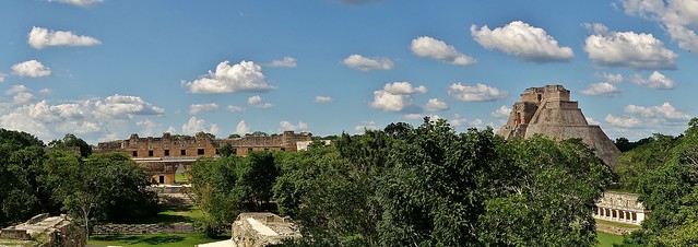 MEXIKO,Yucatán , Uxmal,  Panorama,   19152/11811