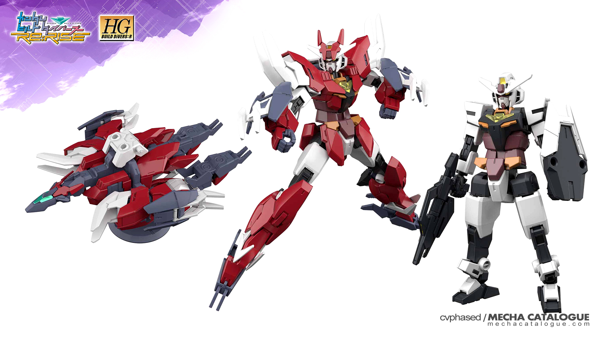 Bandai HGBD Gundam Build Divers Re RISE Core Gundam & Mars Four Unit 1/144 Scale 