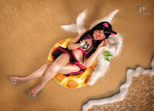 Galini Lin as Bikini DVa-Ahri, by SpirosK photography