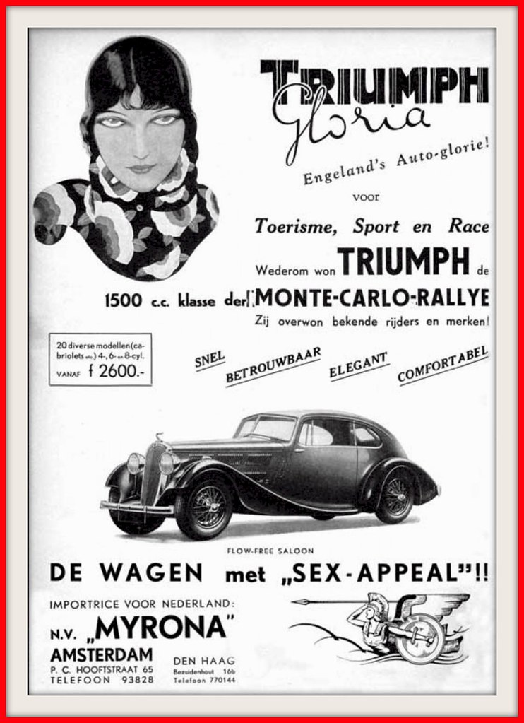 Triumph Gloria  Very Fast - Elegant - The Wagen with Sex Appeal