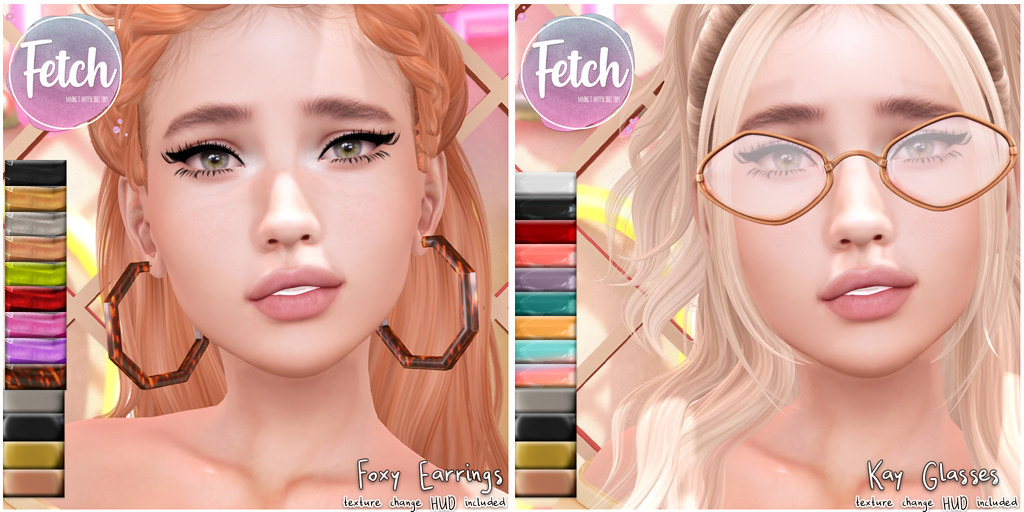 [Fetch] Foxy Earrings  & Kay Glasses @ Fifty Linden Friday