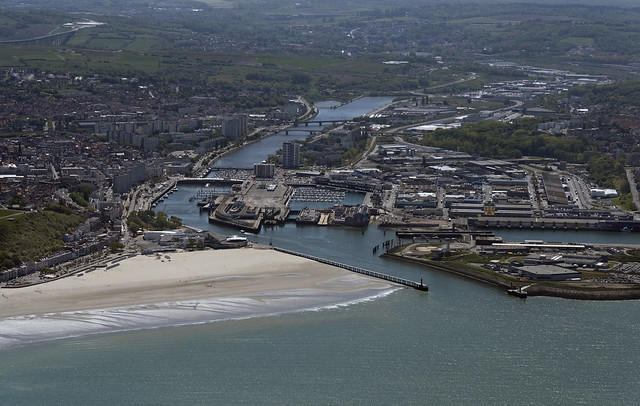 Boulogne sur Mer in France - aerial image
