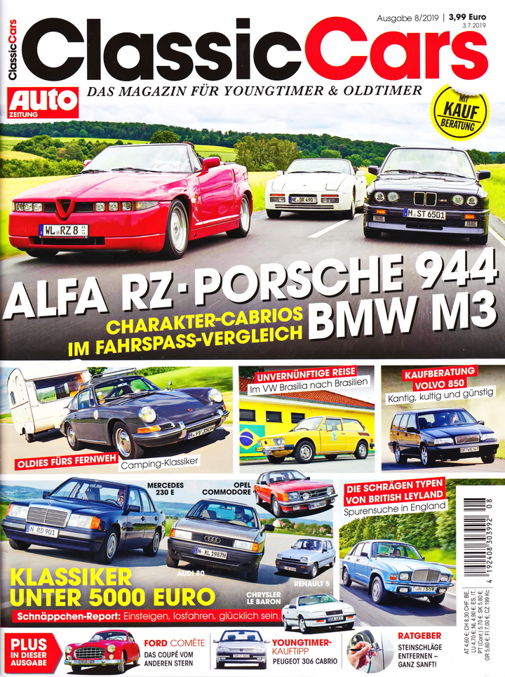 Image of Auto Zeitung - Classic Cars - 2019-08 - Cover