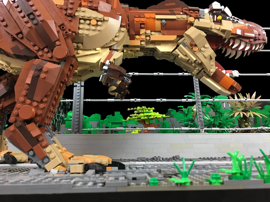 Lego Jurassic Park T-Rex Breakout MOC, This is my gigantic …