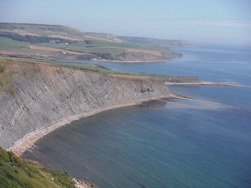 Easterly Views from Gad Cliff SWC Walk 54 - Lulworth Cove Circular (via Tyneham and Durdle Door)