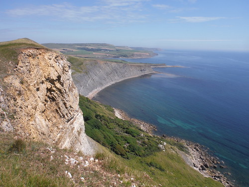 Easterly Views from Gad Cliff SWC Walk 54 - Lulworth Cove Circular (via Tyneham and Durdle Door)