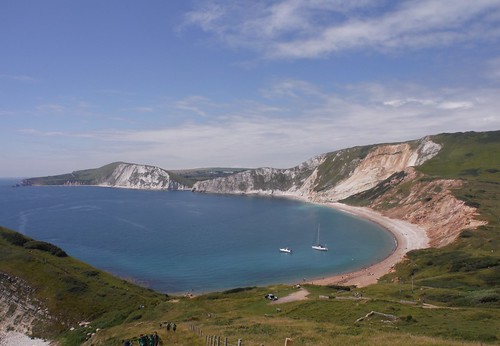 Worbarrow Bay to Mupe Bay, from Ascent up Gad Cliff SWC Walk 54 - Lulworth Cove Circular (via Tyneham and Durdle Door)