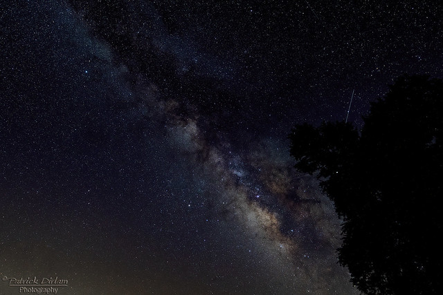 Milky Way with meteorites