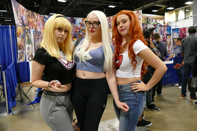 Gwen Stacy, Felicia Hardy and Mary Jane Spiderman